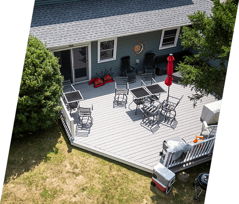 newly built deck