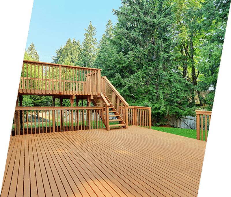 newly built deck