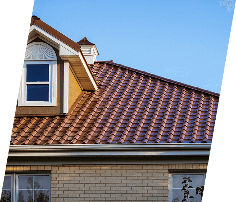 slate roof on a home