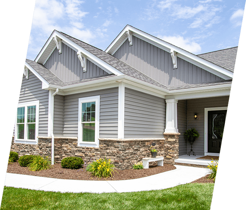vinyl siding on a home